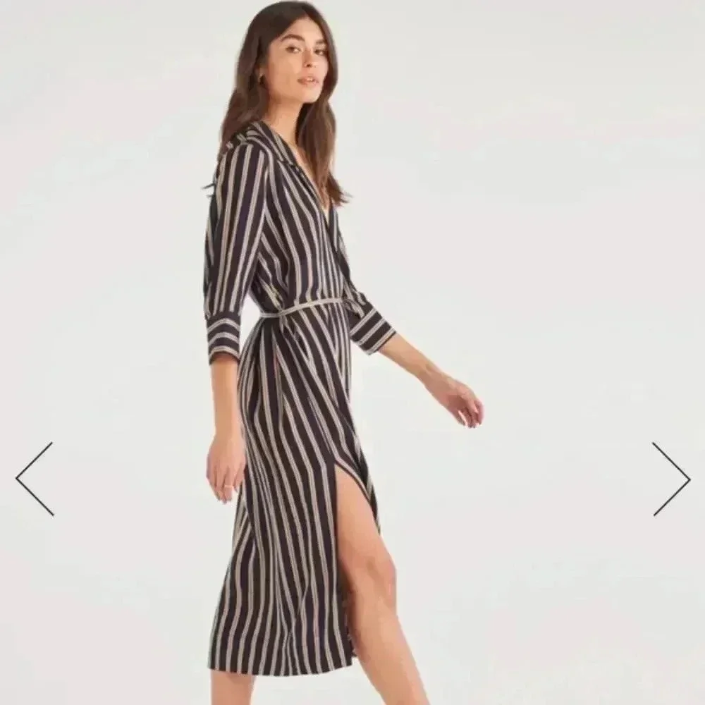 7 For All Mankind Maxi Shirt‎ Dress NWT